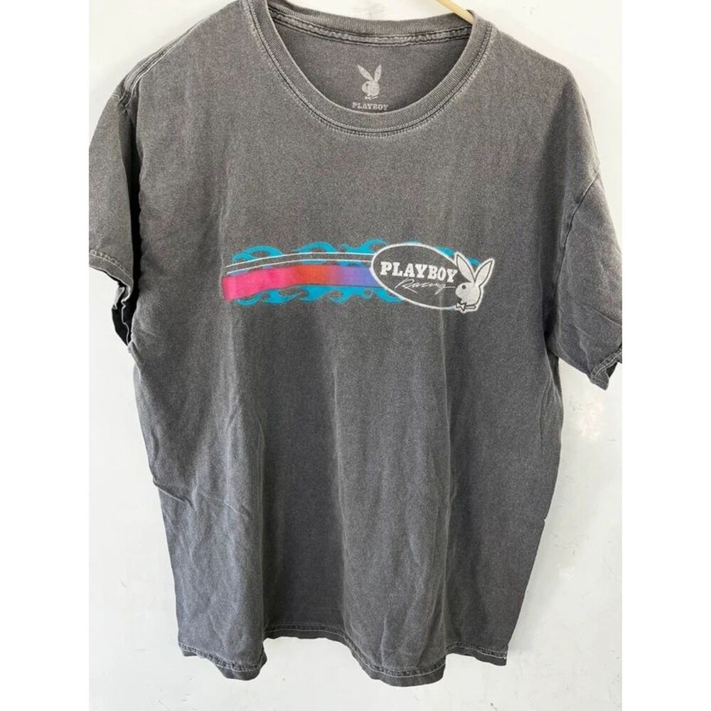 Playboy distressed graphic tee size medium